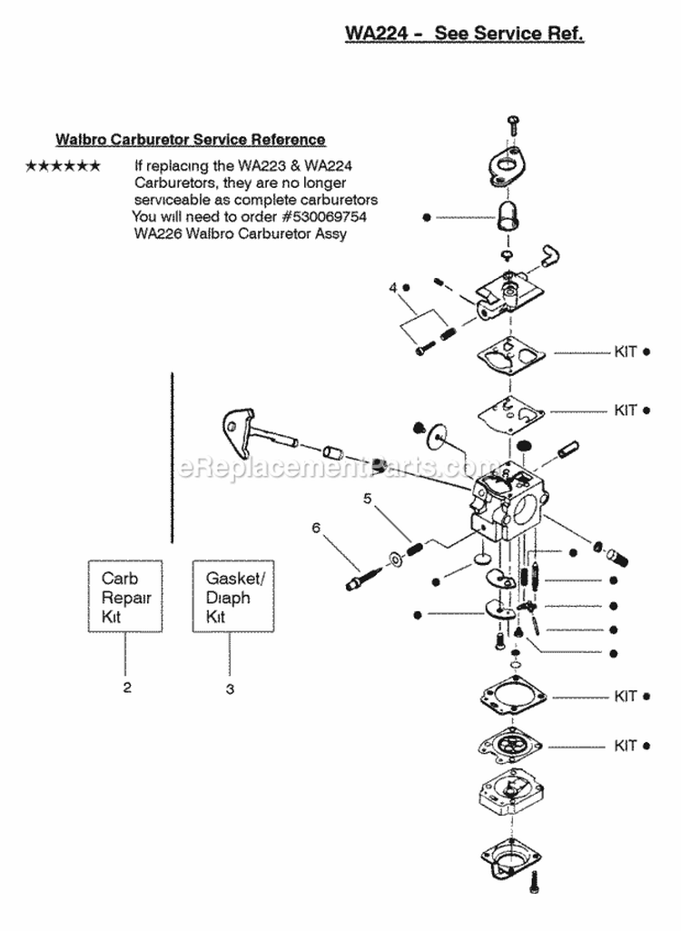 Page B Diagram and Parts List for FEATHERLITE Plus Weed Eater Trimmer